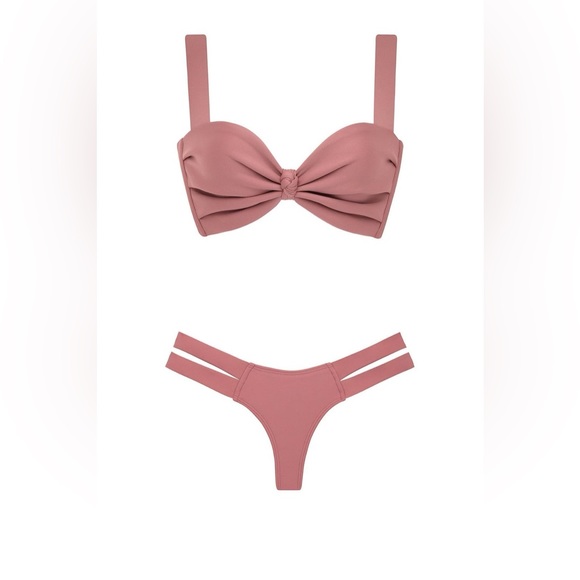 Montce Swim Euro Bottom in Lipstick Size Medium - Picture 4 of 8